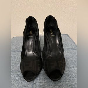 Black Fendi pumps
